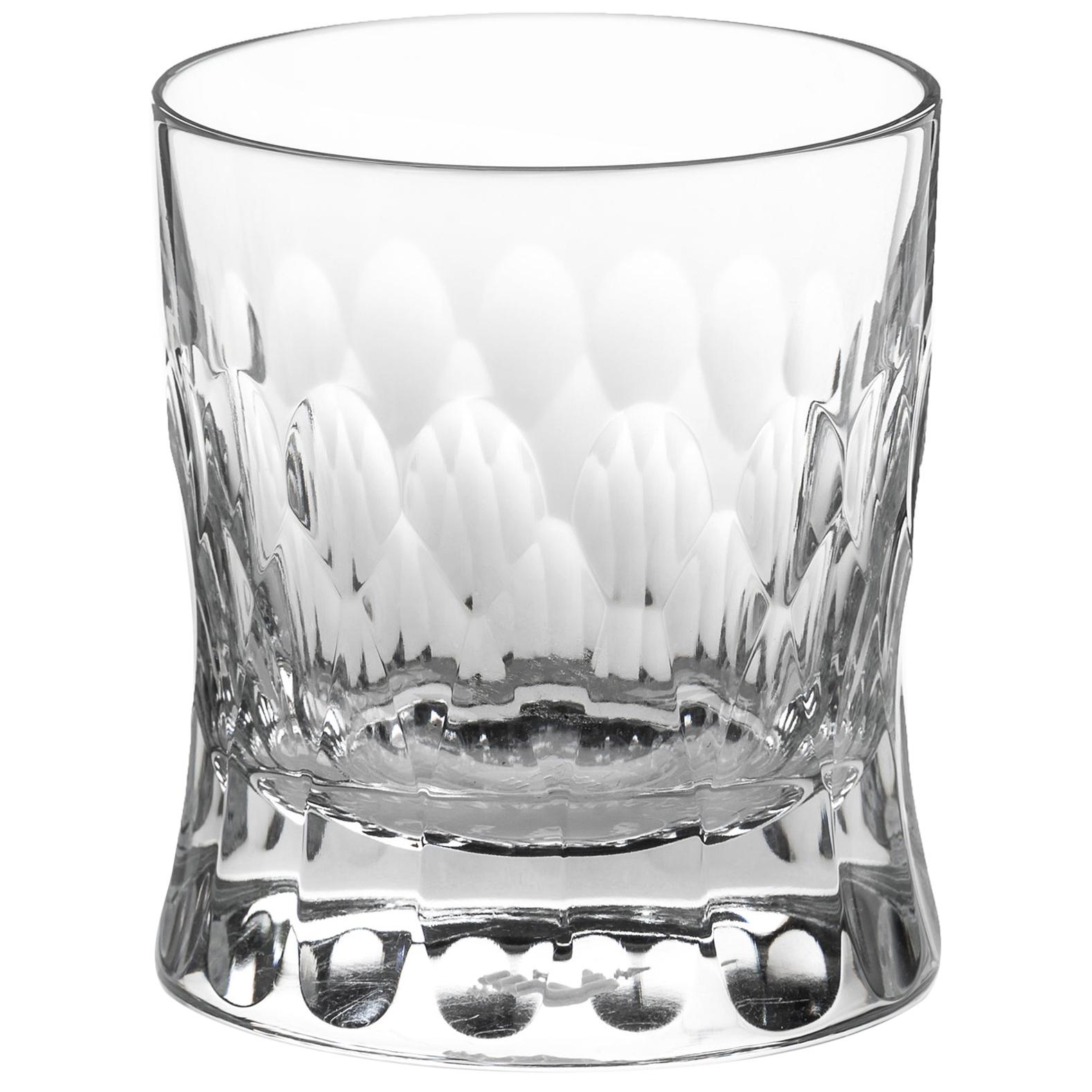 Martino Gamper Handmade Irish Crystal Whiskey Tumbler Cuttings Series CUT I For Sale