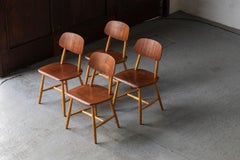 Martinsson & Axelsson Set of 4 Dining Chairs for Nässjö Stolfabrik, Sweden, 60s