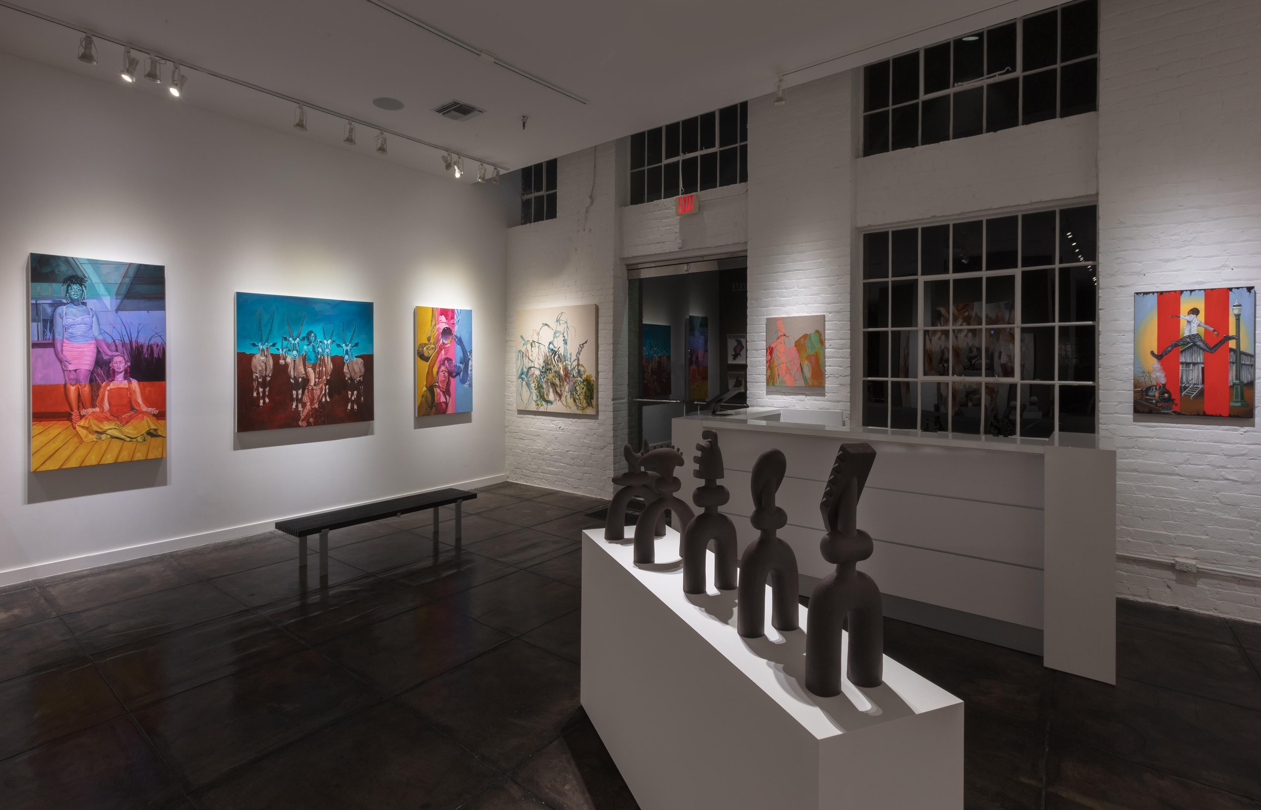 Bigger Than The History - Brown Abstract Painting by Martryce Roach