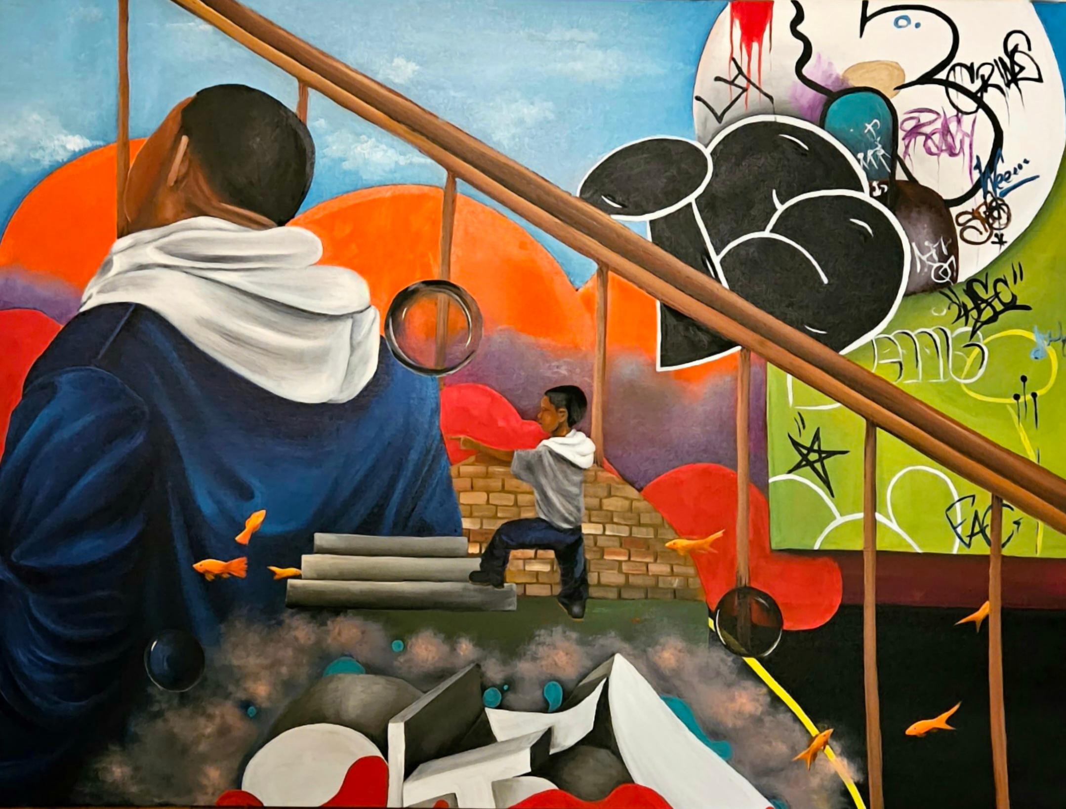 Martryce Roach Figurative Painting - I Just Want You Around