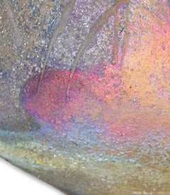 "Jarrón de Raku con fuegos artificiales", colorido único para los amantes del diseño de jarrones