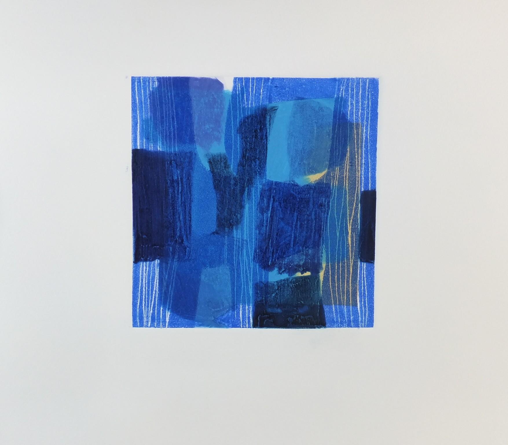 Martyn Brewster Abstract Print - Blue Trees