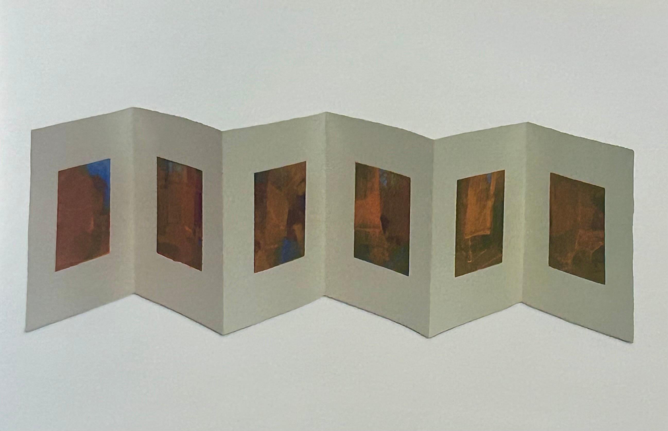 Abstract Print Martyn Brewster - Livre en accordéon n° 10, 1995