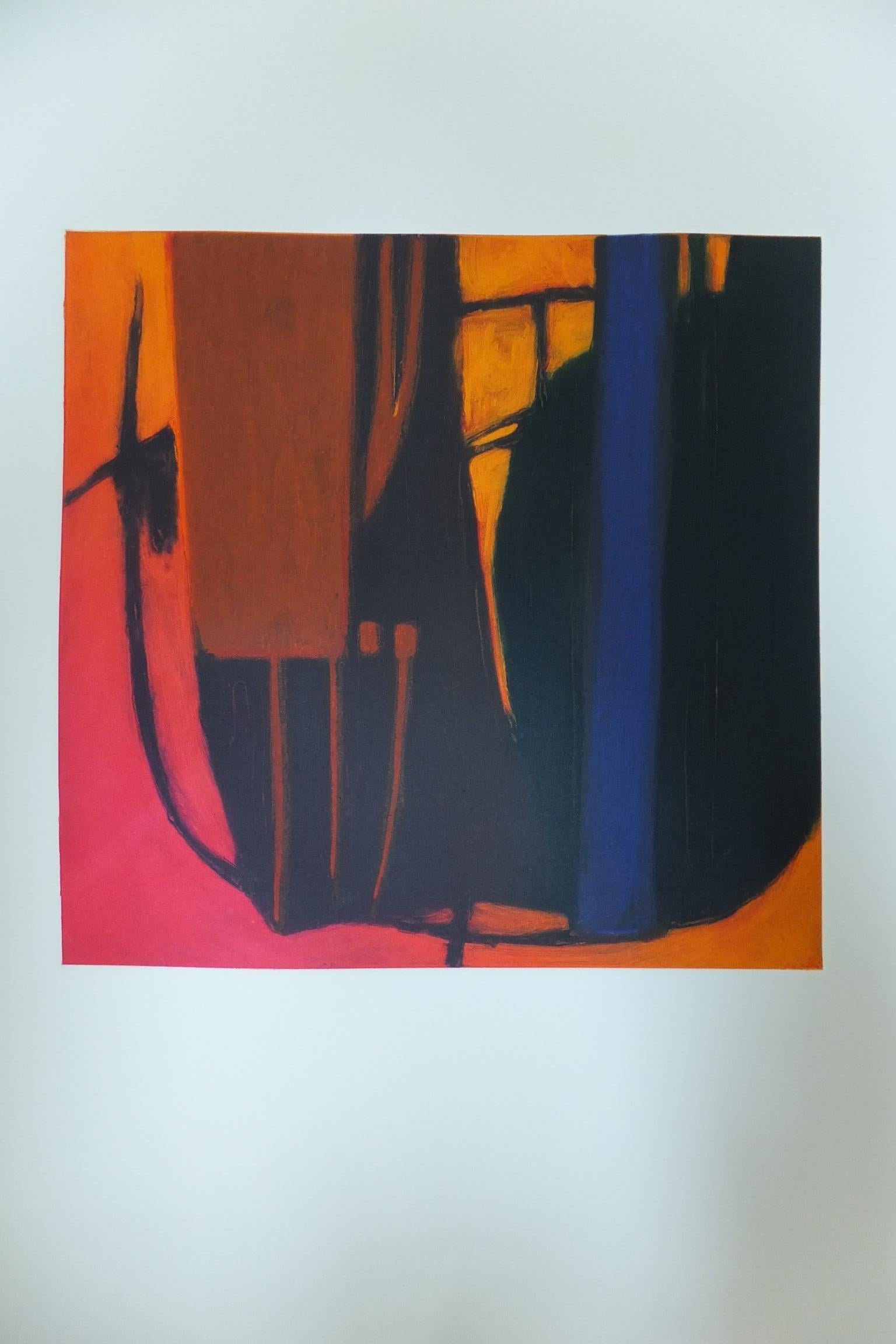 Martyn Brewster Abstract Print - Night Walking