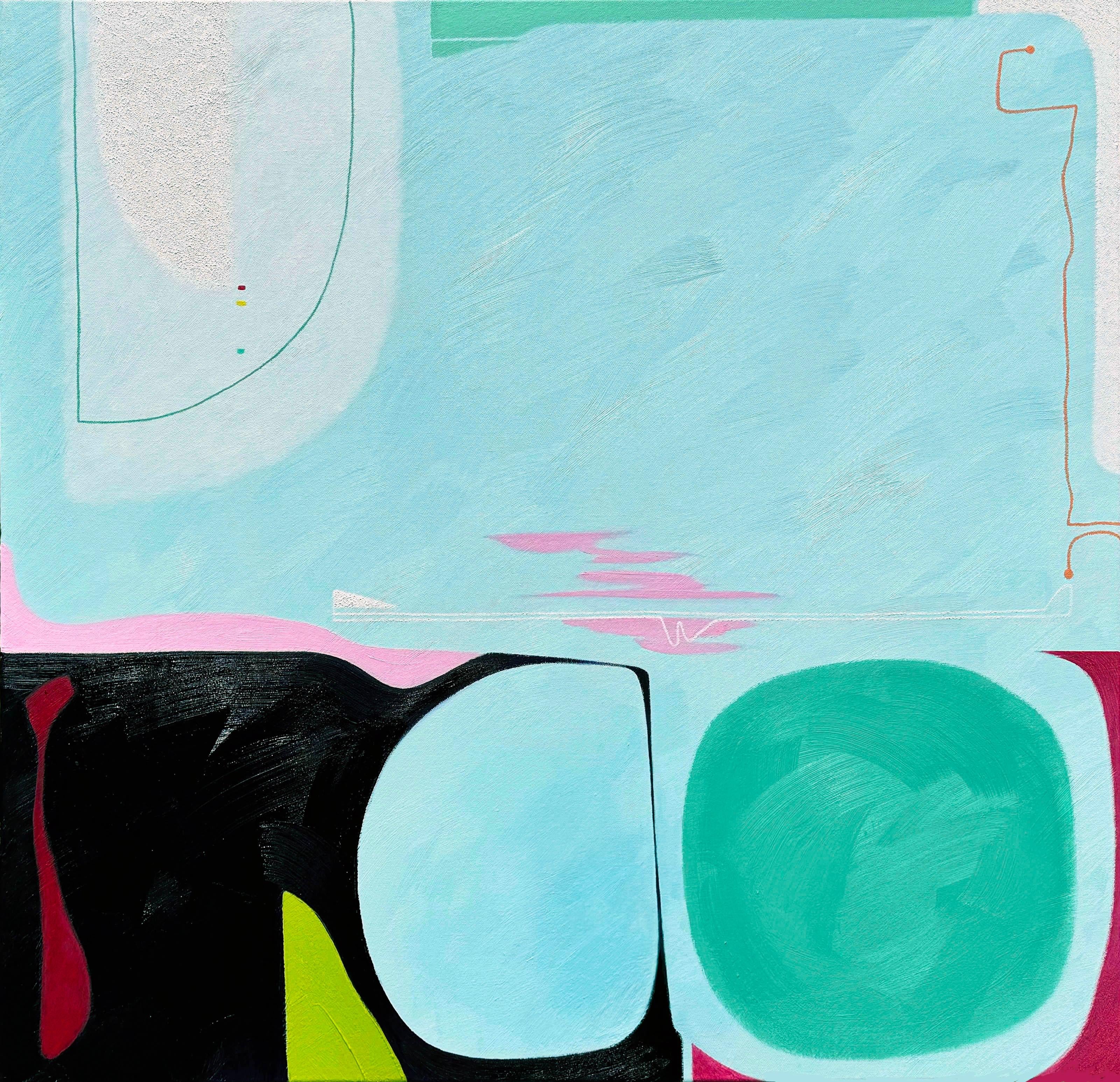 Martyn Jones, British (1955)
‘Island III 2024’

Medium: Oil on canvas
Unframed size: 100 x 100 cm

Provenance:
Direct from artist, UK

Martyn Jones is a contemporary painter who works from his studio based in Cardiff, Wales, U.K. Jones graduated
