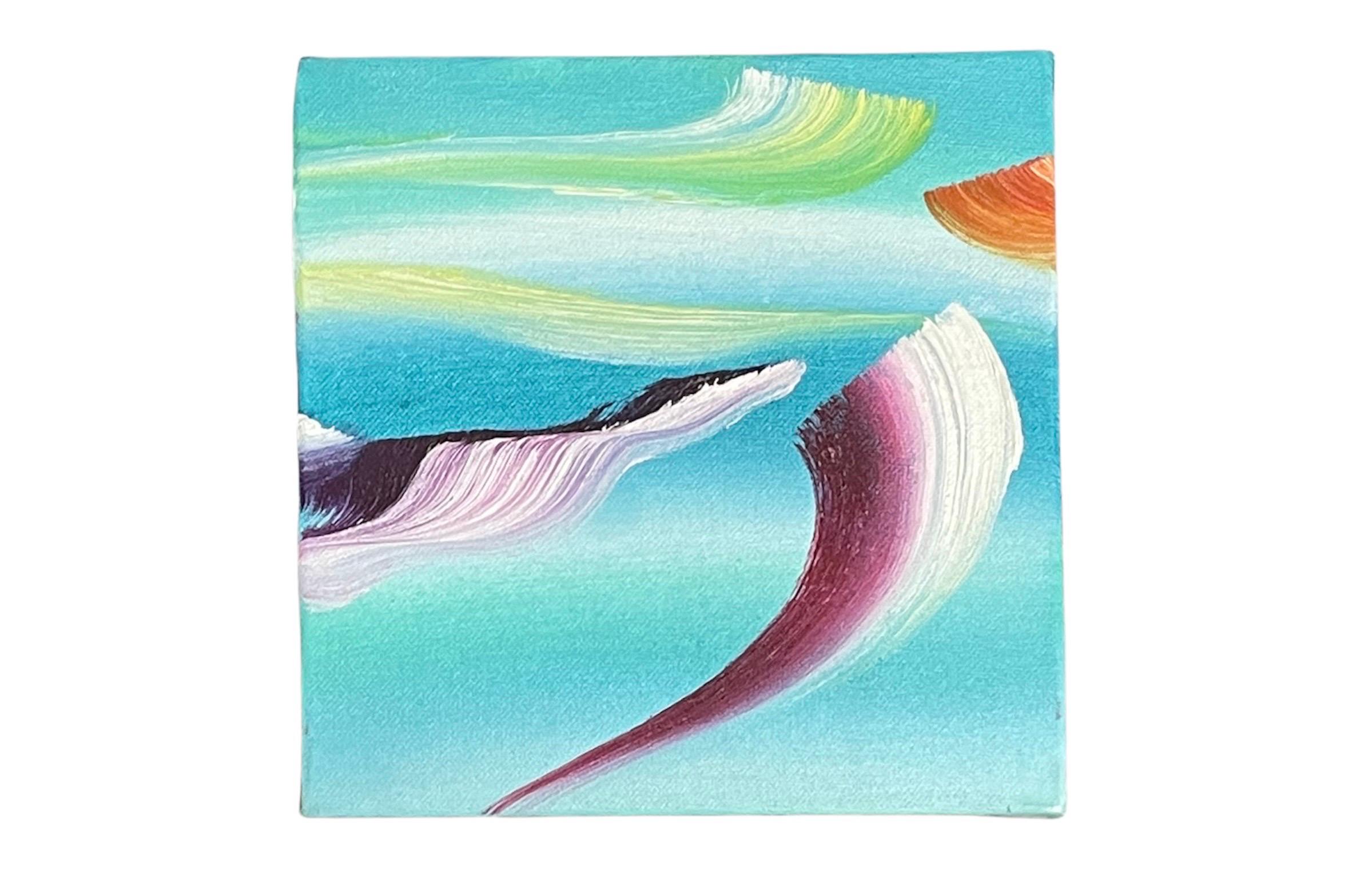 Coppia di dipinti astratti surrealisti, dittico di colori britannico di Martyn Jones in vendita 2