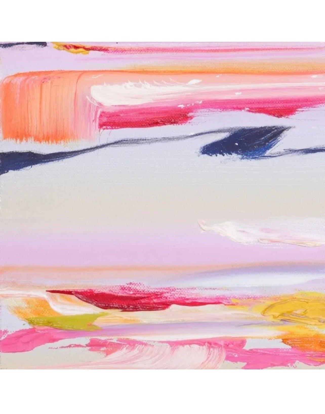 Coppia di dipinti astratti surrealisti, dittico di colori britannico di Martyn Jones in vendita 2