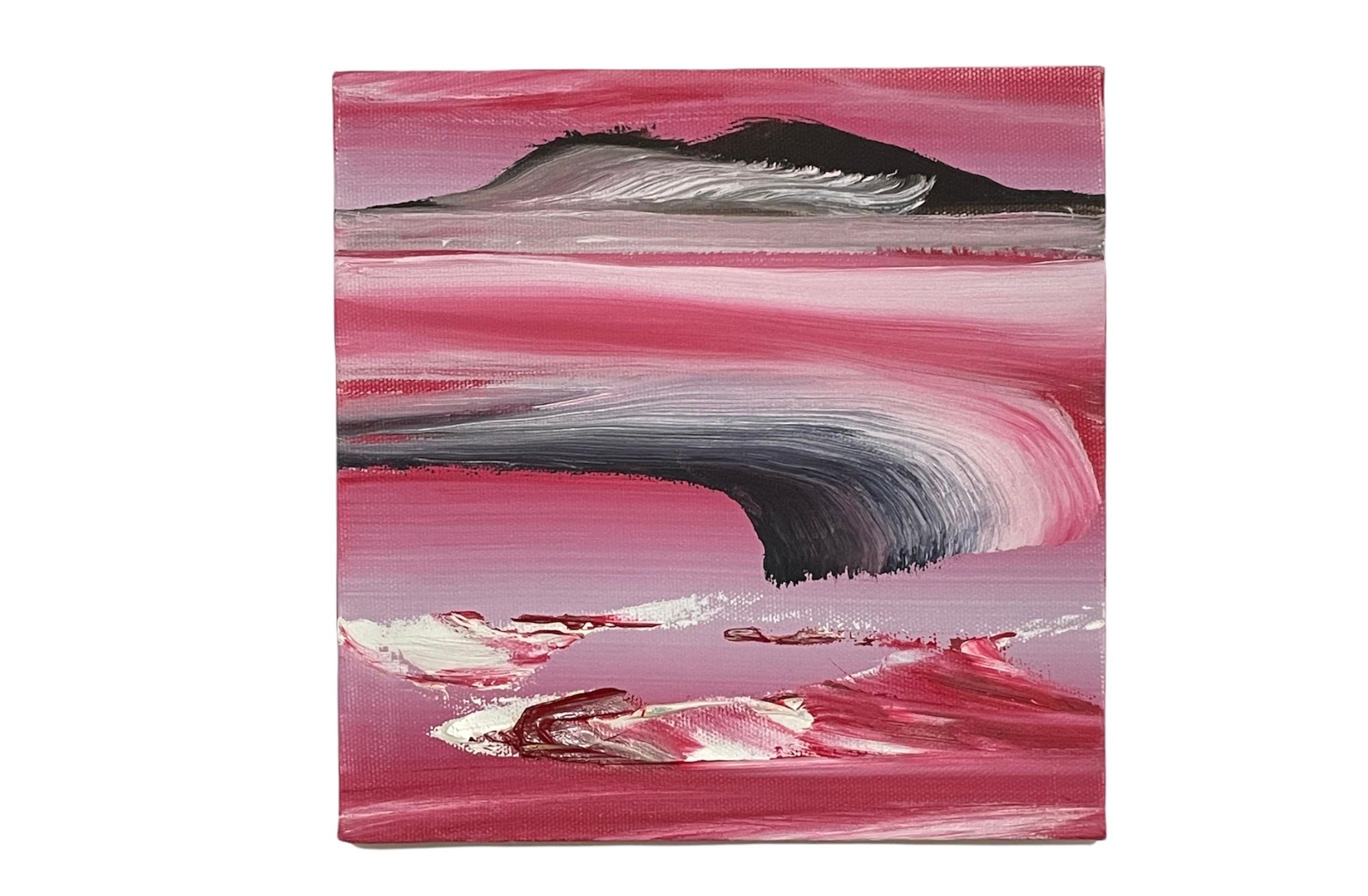 Surrealist Abstract Painting Pair, Martyn Jones British Color Diptych Painting For Sale 6