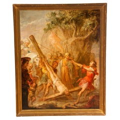 Martyrdom of Saint Peter. Oil on copper. Flemish school, 17th century.