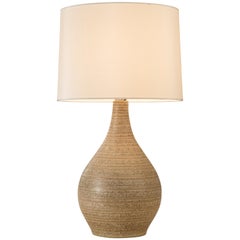 Martz, American Oatmeal Glazed Ceramic Lamp