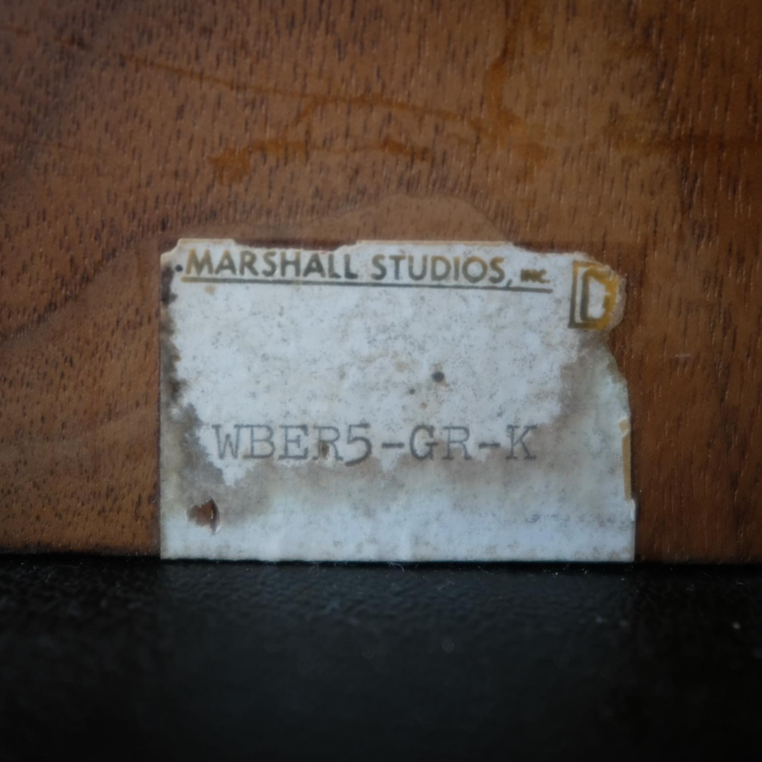 Martz Bookends for Marshall Studios Walnut and Ceramic For Sale 3
