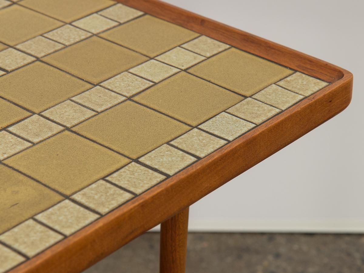 Martz Ceramic Top Square Side Table For Sale 2