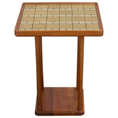 Retro Martz Ceramic Top Square Side Table