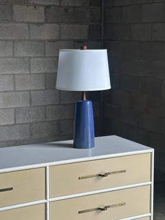 Martz Lamp by Jane and Gordon Martz/ Marshall Studios, ceramic and walnut