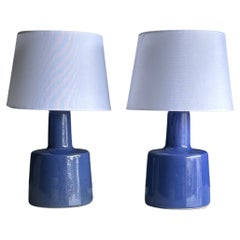 Lampes Martz de Jane et Gordon Martz pour Marshall Studios, bleu, céramique