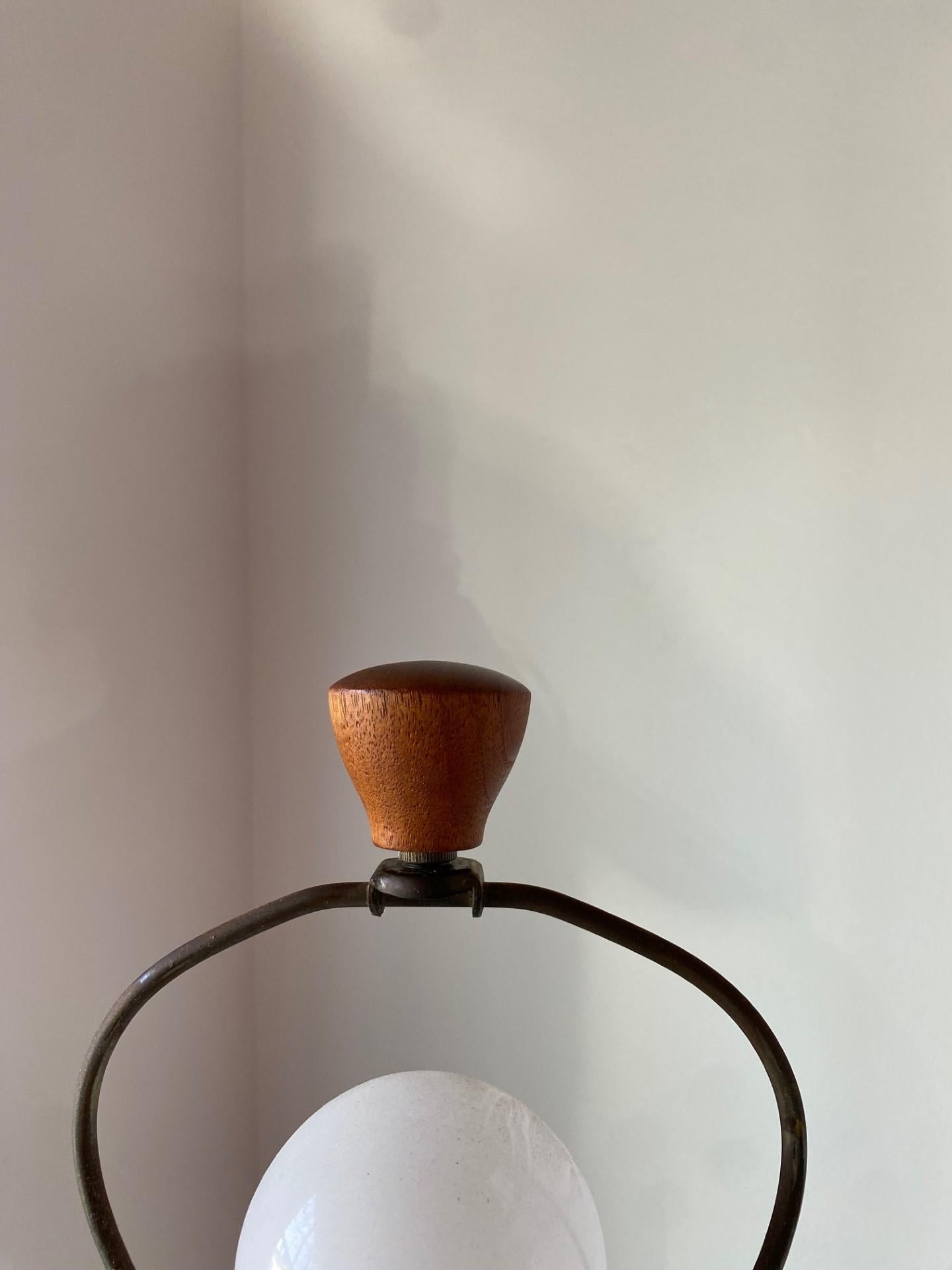 Martz M-101 Earth Tone Glazed Teardrop Table Lamp by Marshall Studios Inc 1