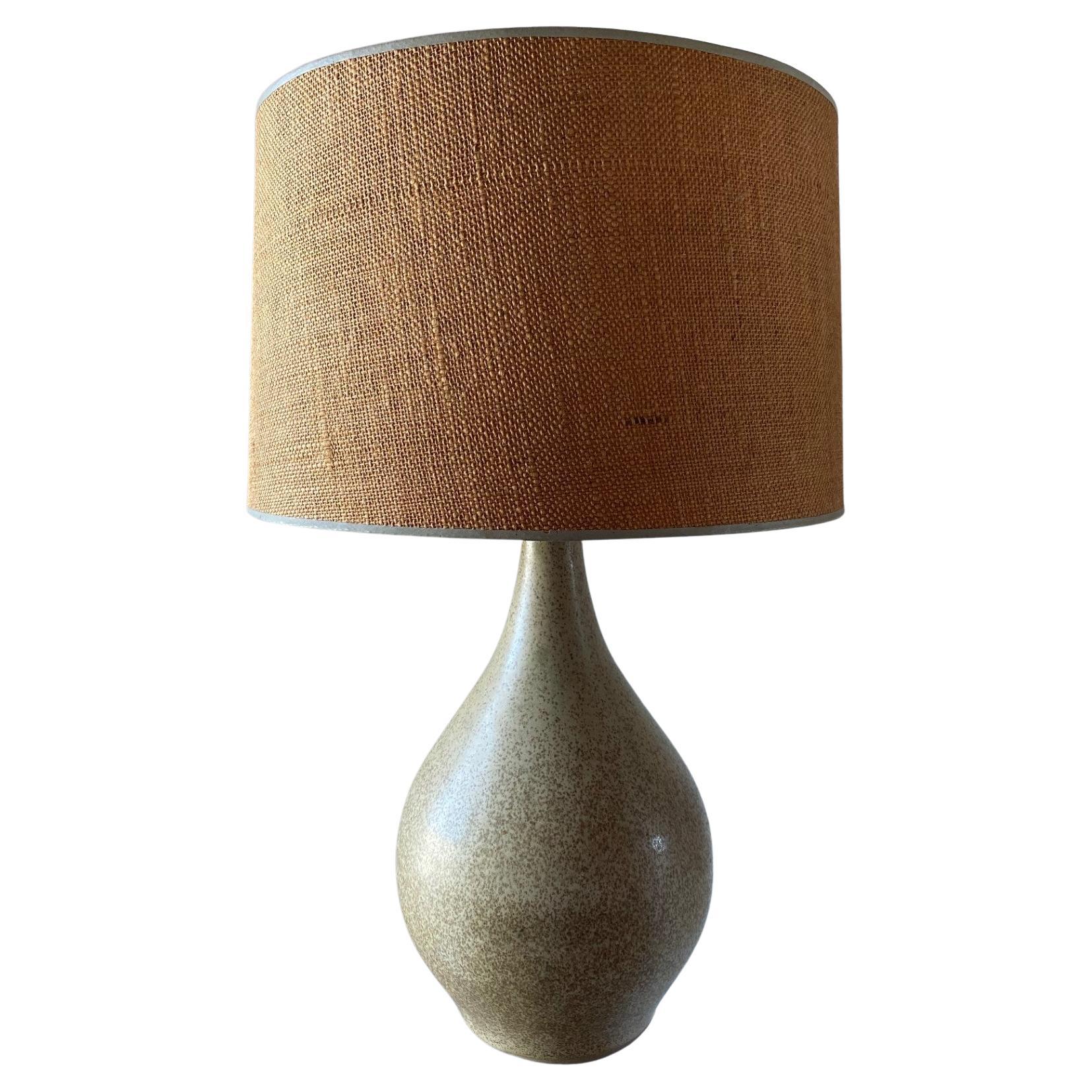 Martz M-101 Earth Tone Glazed Teardrop Table Lamp by Marshall Studios Inc
