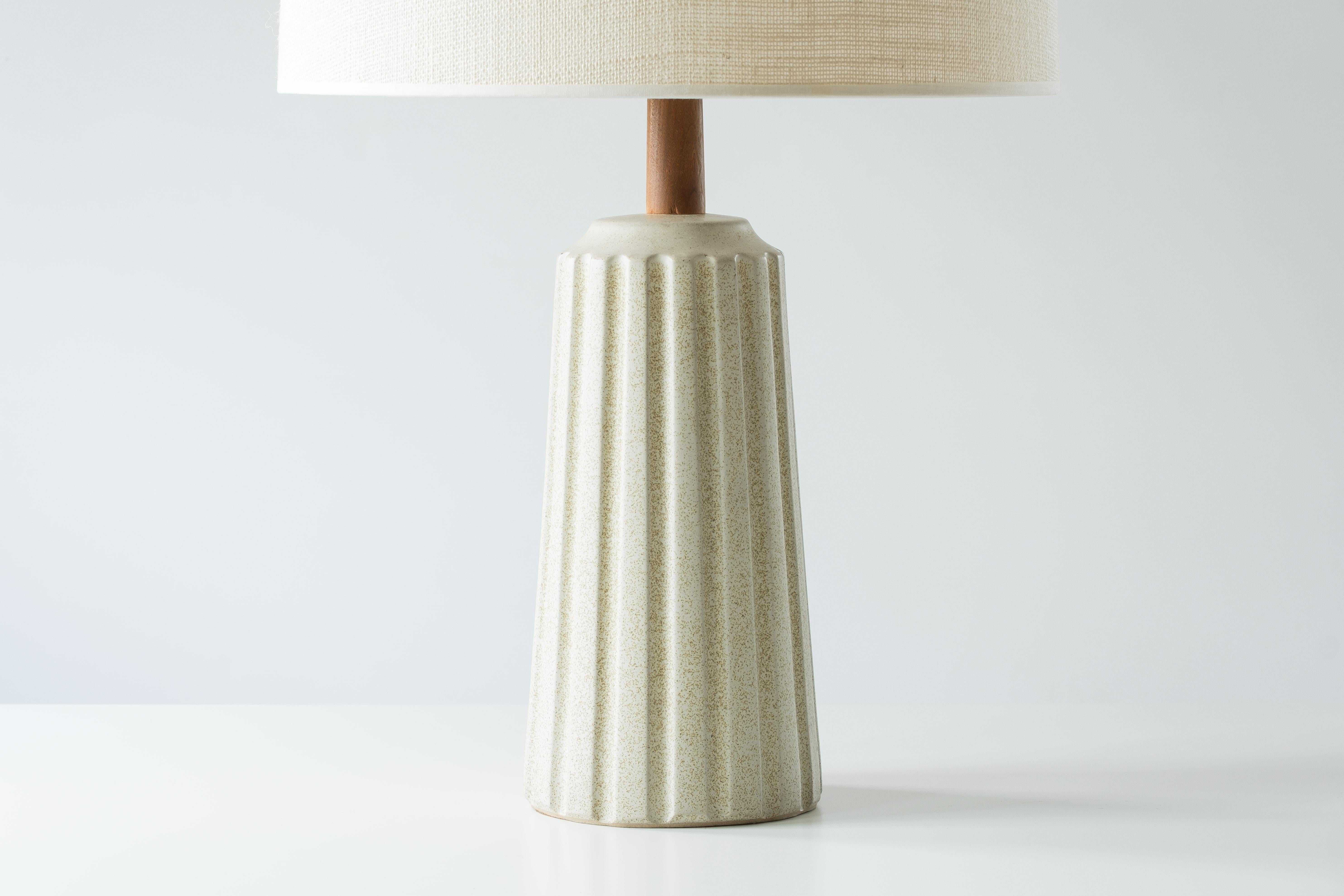 American Martz / Marshall Studios Architectural Table Lamp—Cream Sand Glaze