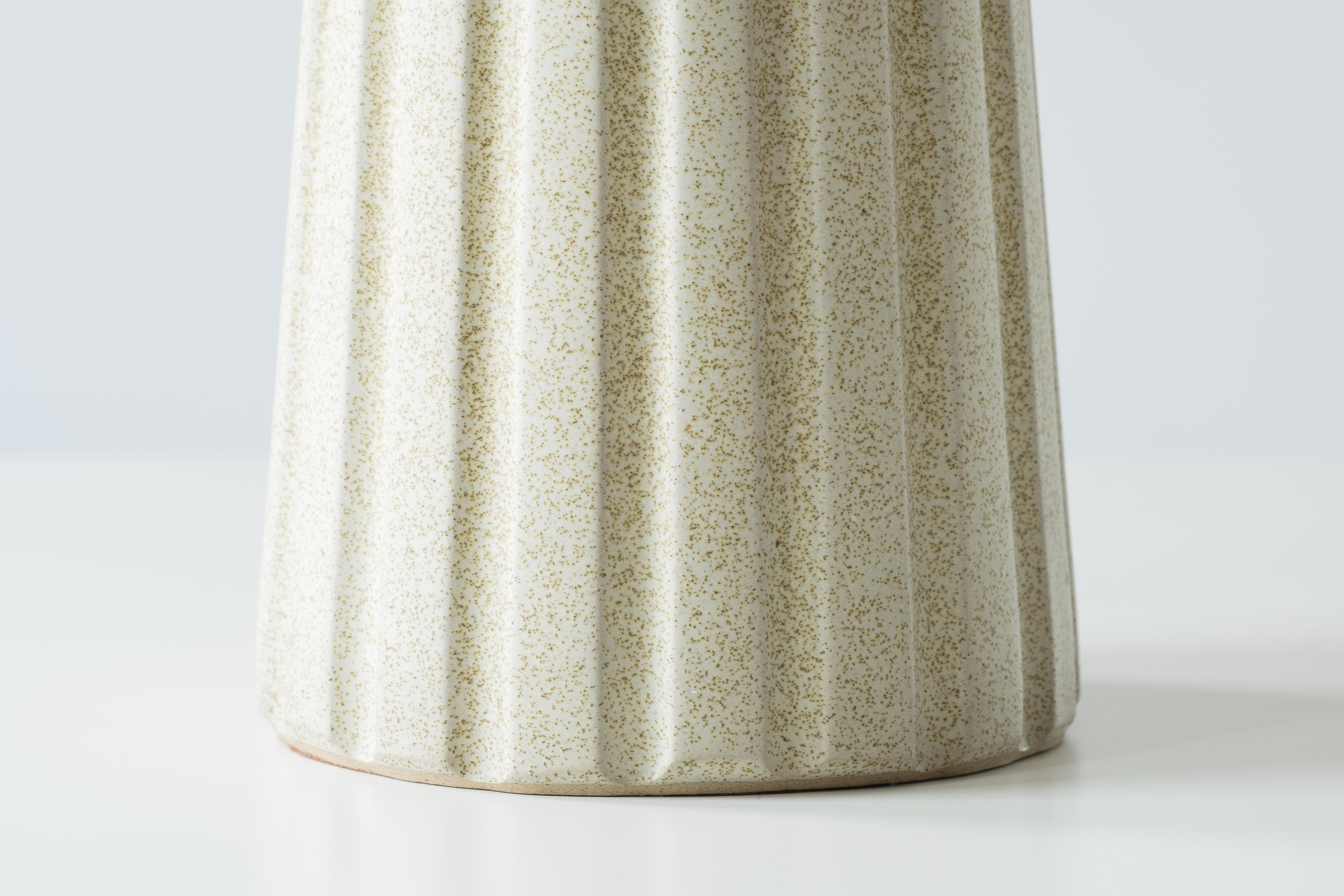 Glazed Martz / Marshall Studios Architectural Table Lamp—Cream Sand Glaze