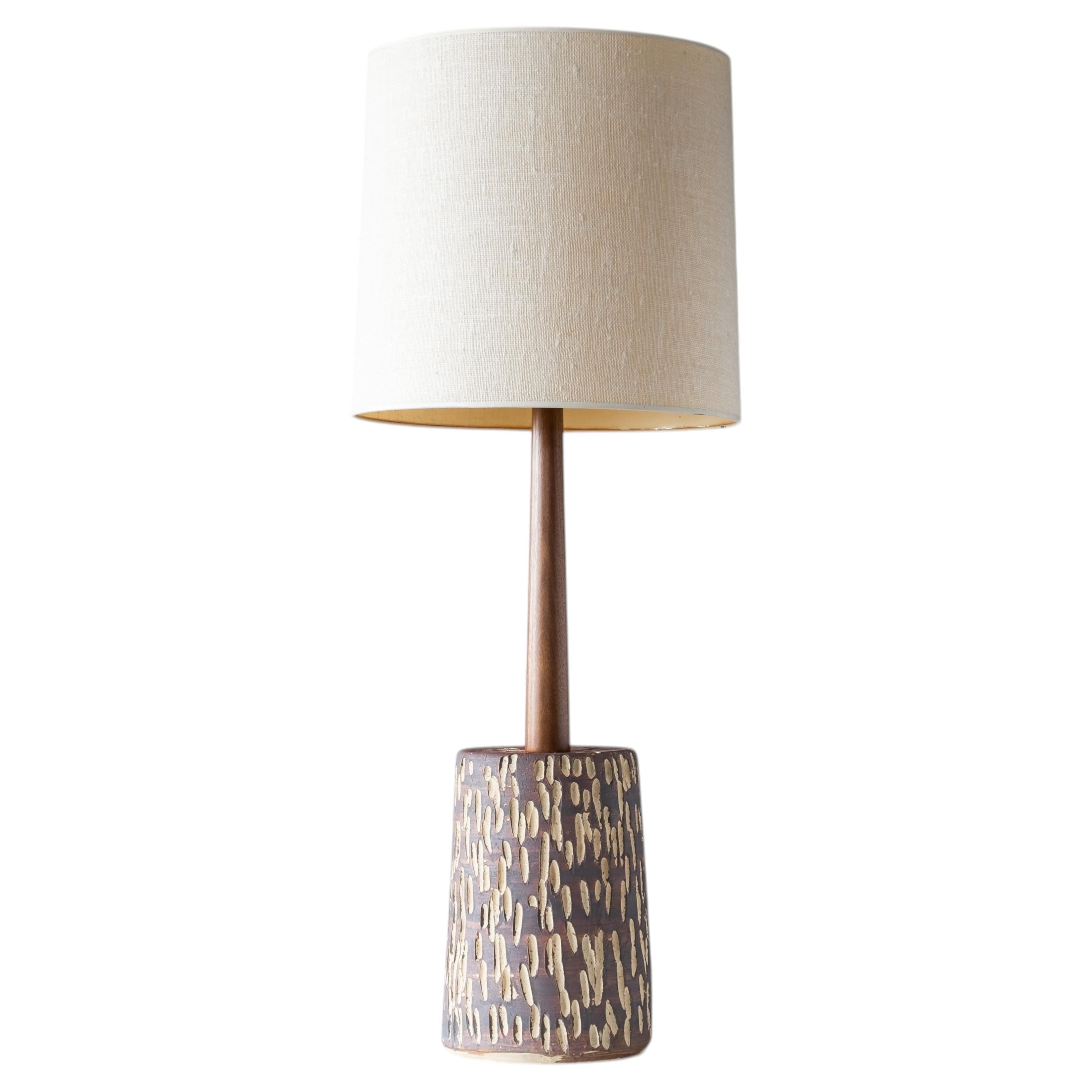 Jane & Gordon Martz Marshall Studios PL-160 Tall Brutalist Ceramic Lamp