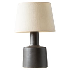 Lampada da tavolo in Studio Pottery di Martz / Marshall Studios - Smalto nero opaco