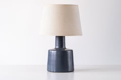 Martz / Marshall Studios Ceramic Pottery Table Lamp — Matte Blue Glaze