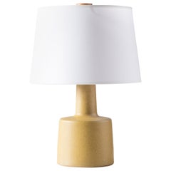 Martz / Marshall Studios Ceramic Pottery Table Lamp, Satin Mustard Yellow