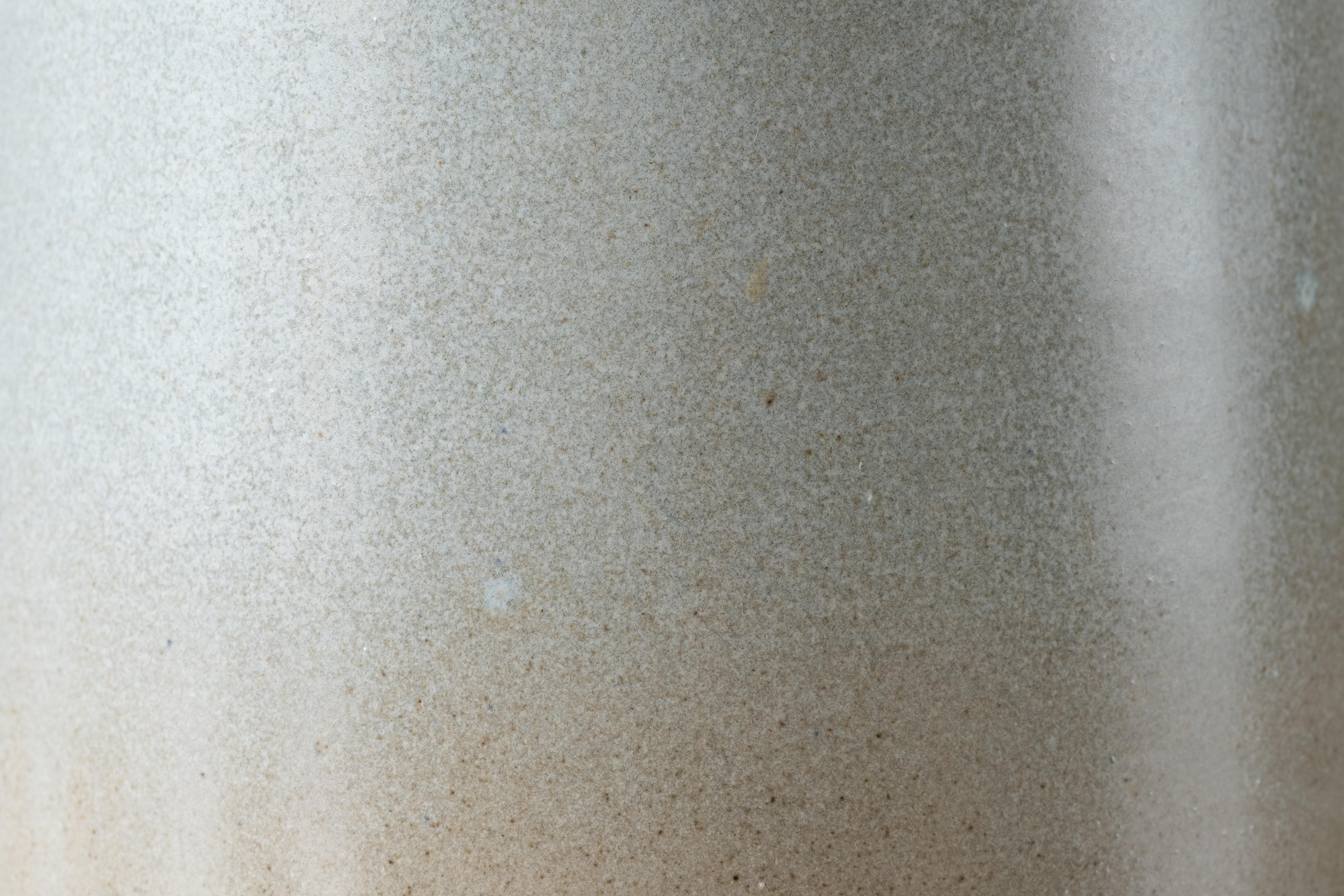 Brass Martz / Marshall Studios Ceramic Pottery Table Lamp — Satin Aqua Glaze For Sale