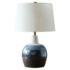 Martz / Marshall Studios Ceramic Table Lamp, Blue / White / Black