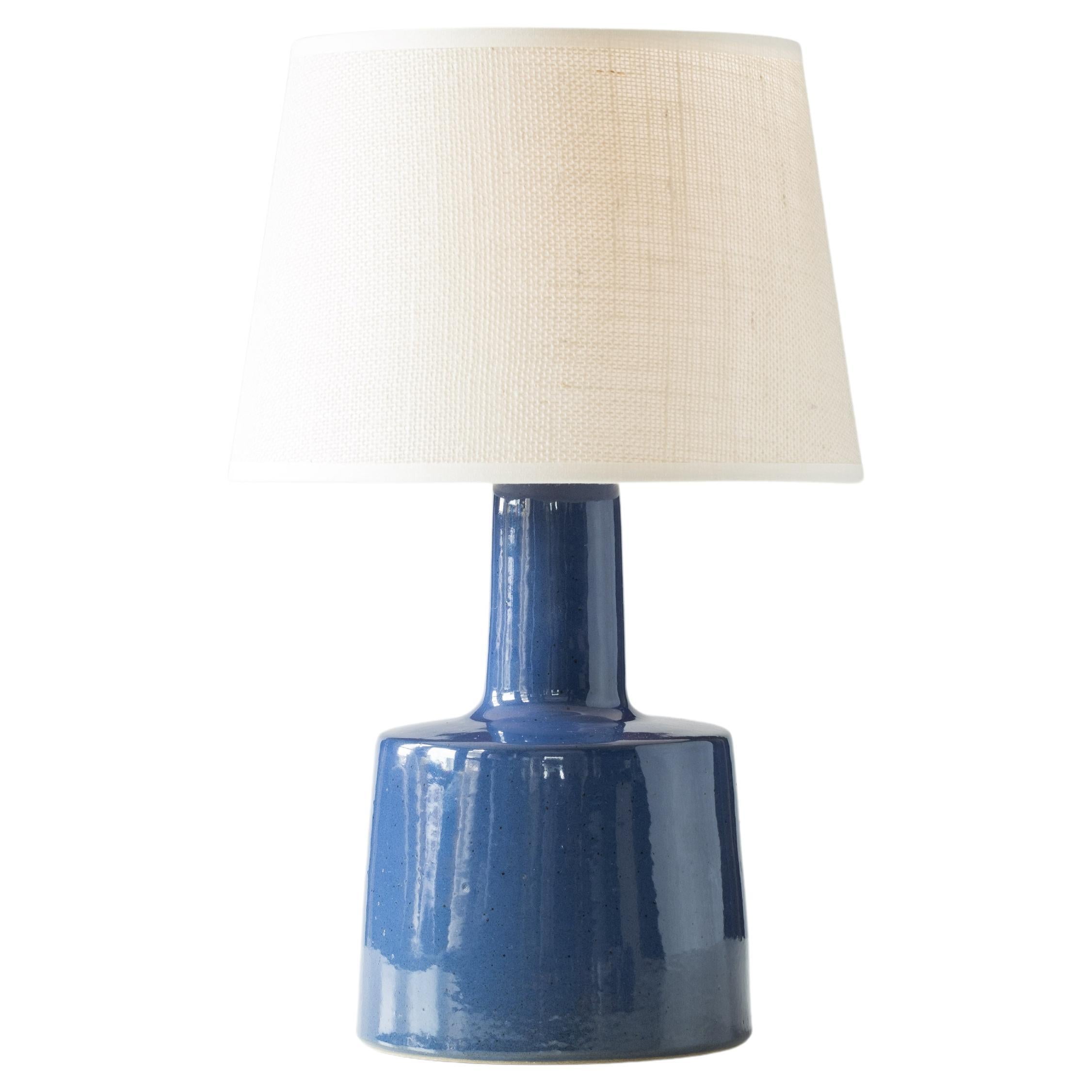 Martz / Marshall Studios Ceramic Table Lamp, Glossy Sapphire Blue Glaze