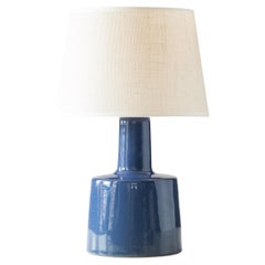 Used Martz / Marshall Studios Ceramic Table Lamp, Glossy Sapphire Blue Glaze