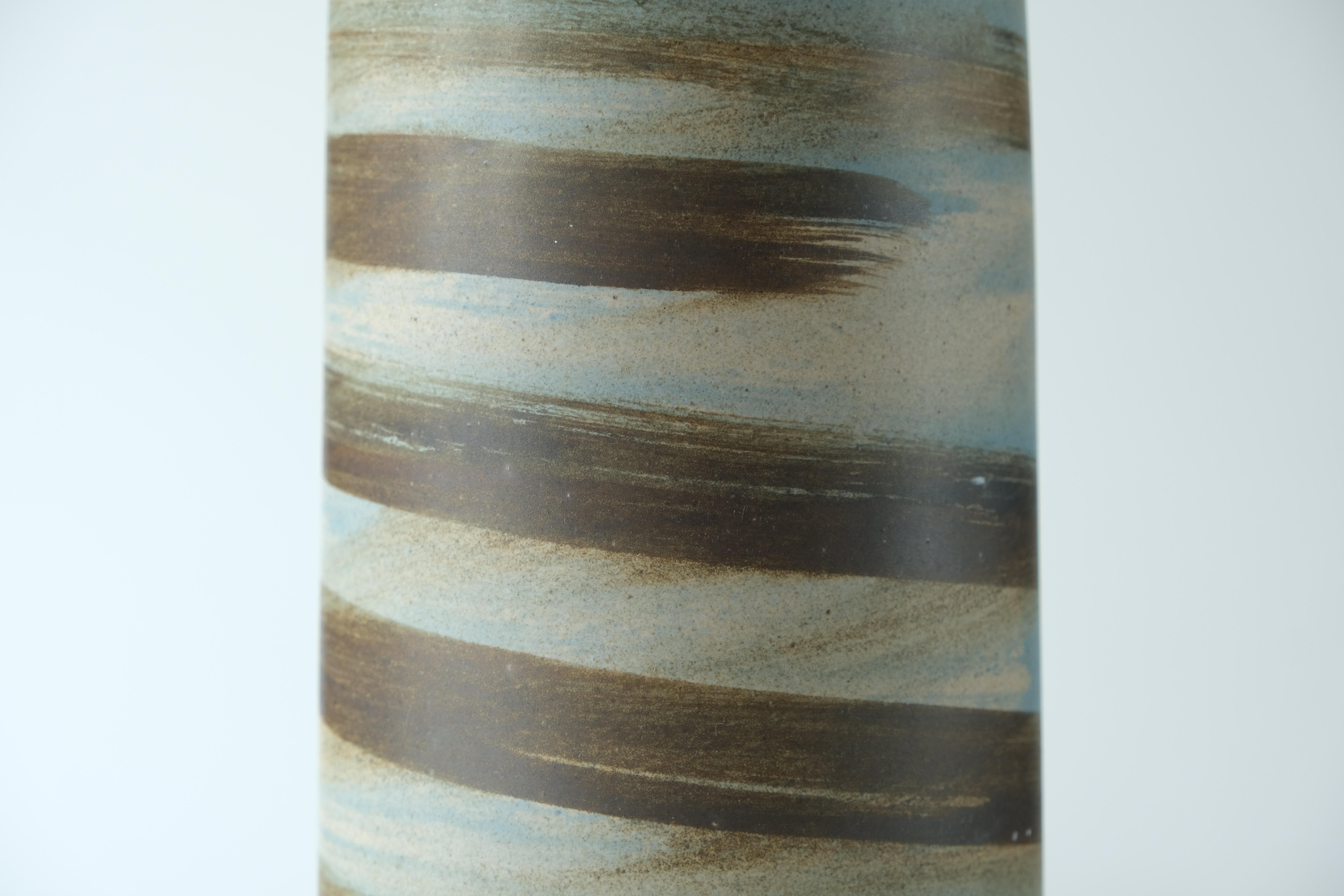 Glazed Martz / Marshall Studios Ceramic Table Lamp, Matte White Glaze
