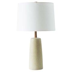 Martz / Marshall Studios Ceramic Table Lamp, Tan Sand Glaze