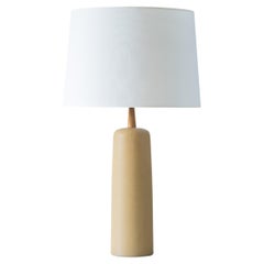 Martz / Marshall Studios Ceramic Table Lamp, Yellow Ochre Glaze