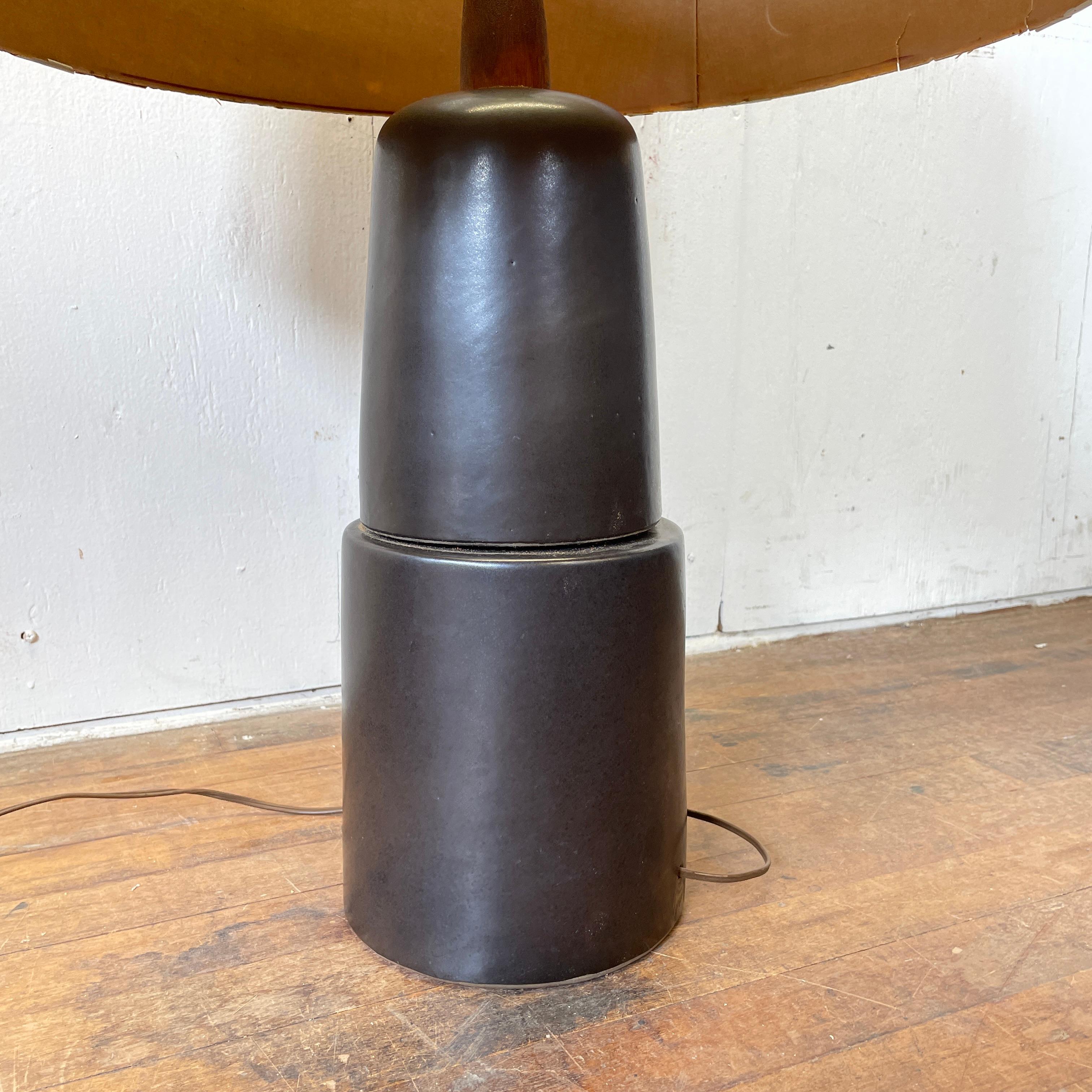 Mid-Century Modern Martz Marshall Studios Large Table Lamp with Shade