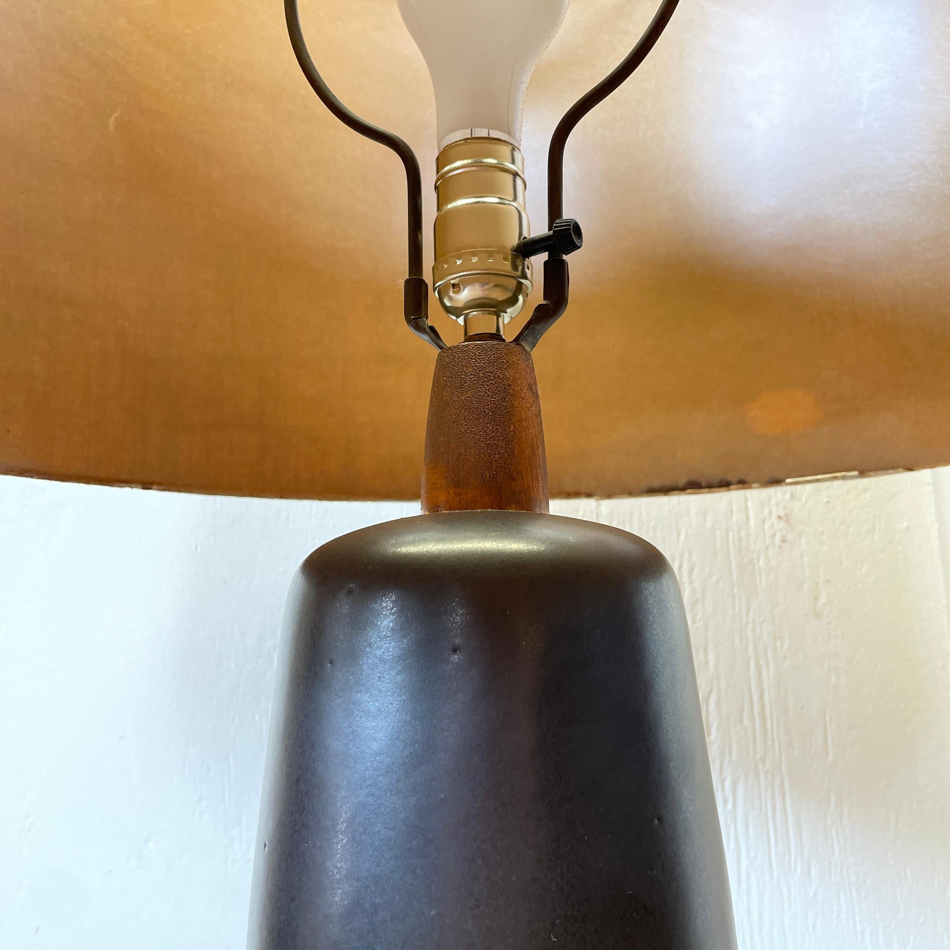 American Martz Marshall Studios Large Table Lamp with Shade
