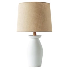 Vintage Martz / Marshall Studios Mid Century Ceramic Table Lamp, Matte White