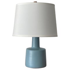 Martz-Tischlampe von Jane und Gordon Martz, Robins, Eierblau
