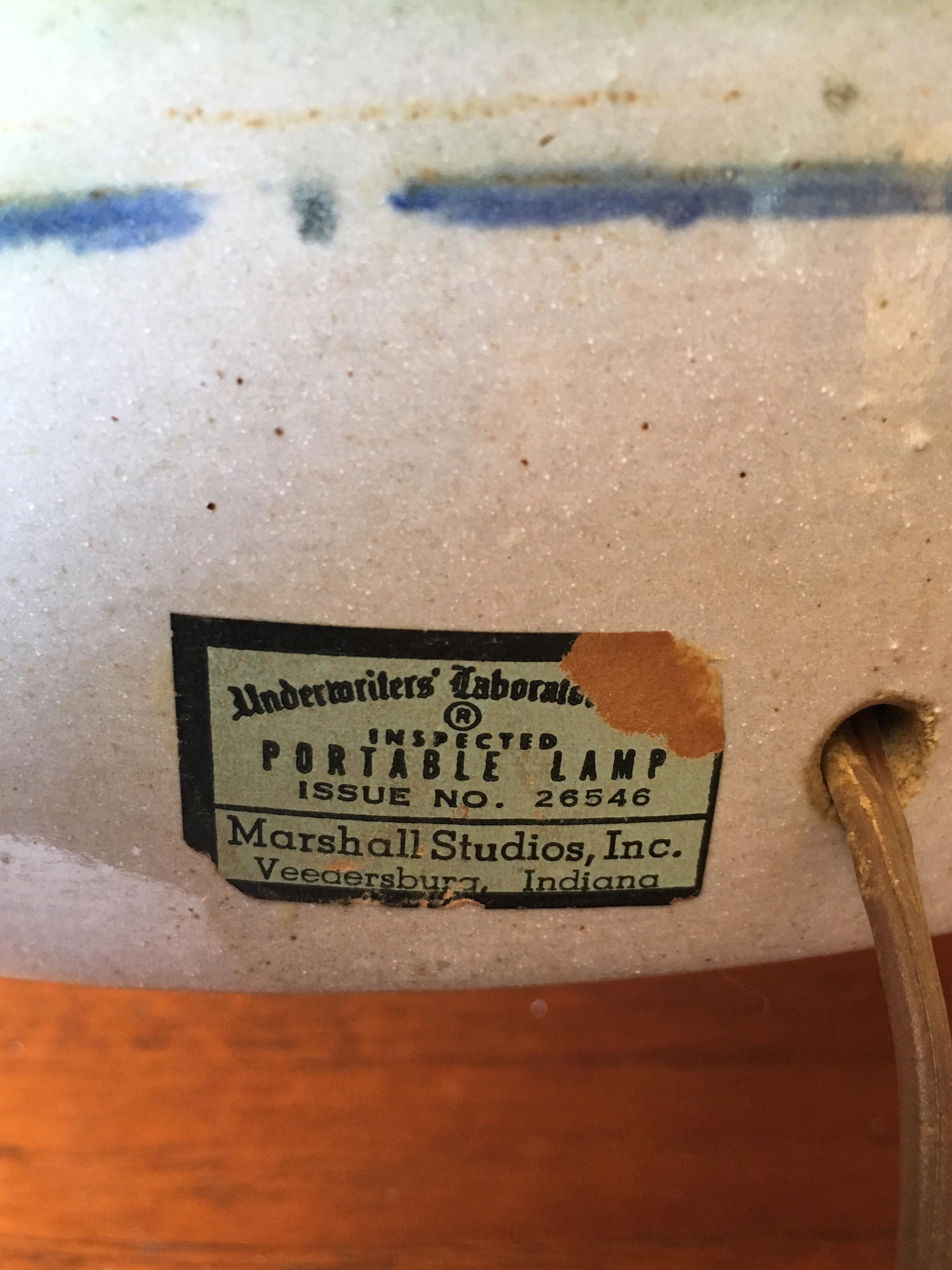 20th Century Martz Table Lamp for Marshall Studios