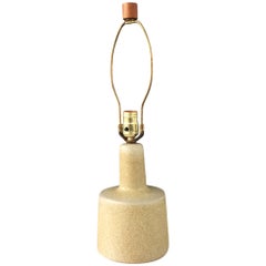 Martz Table Lamp with Speckled Mustard Glaze Midcentury