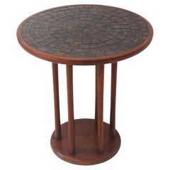 Martz Tile Top Walnut Side / End Table by Marshal Studio