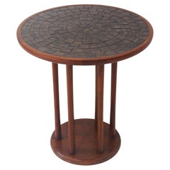 Martz Tile Top Walnut Side / End Table by Marshal Studio