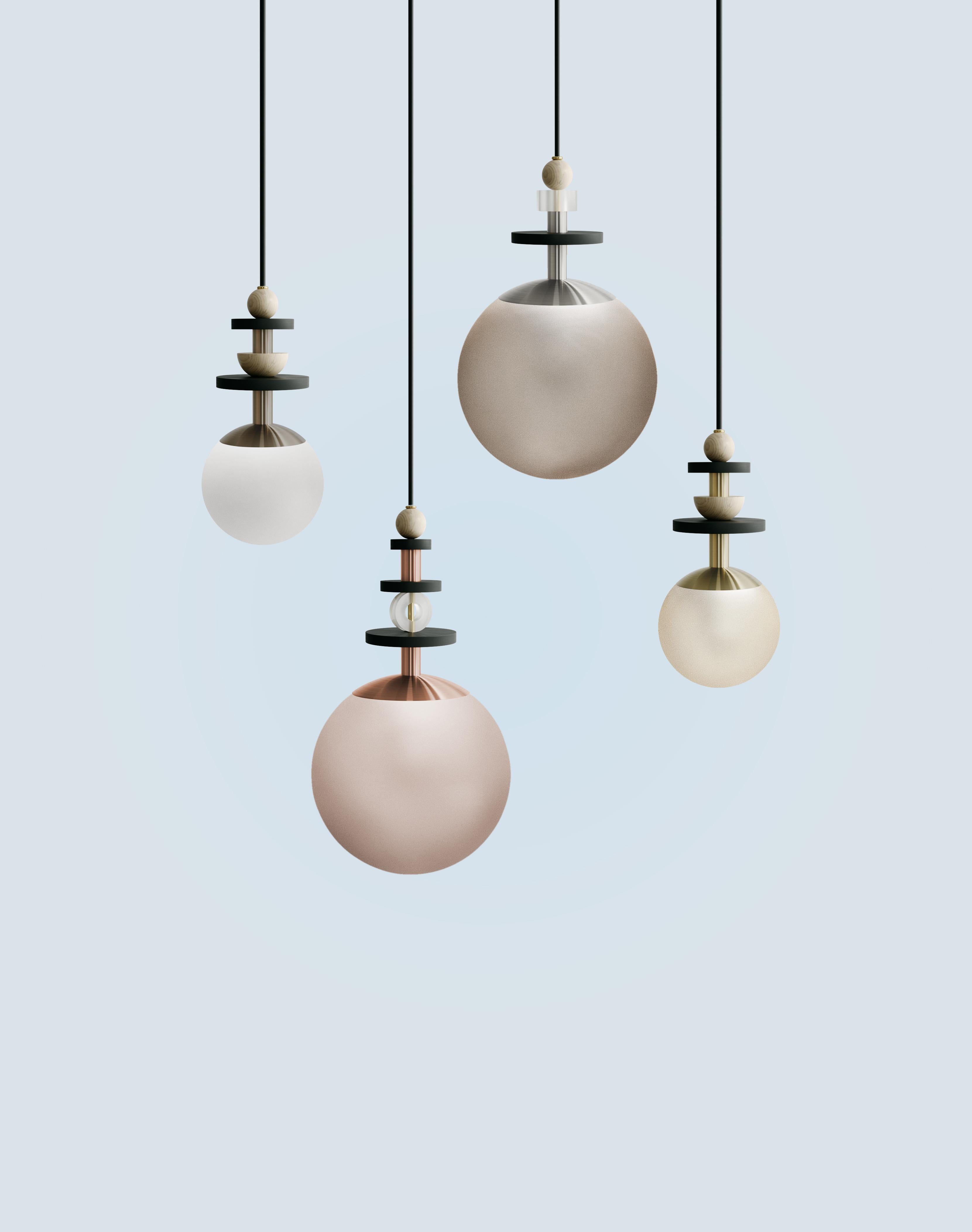 A collection of playful and versatile pendants that consider lighting as the 