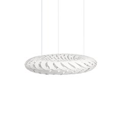 Maru Small Pendant Lamp in 2 Sides Painted Bamboo Plywood by David Trubridge