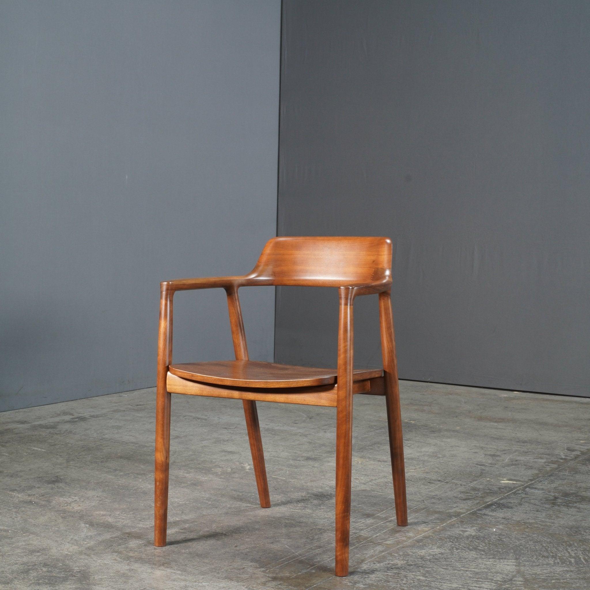Japanese Maruni Hiroshima Wooden Armchair