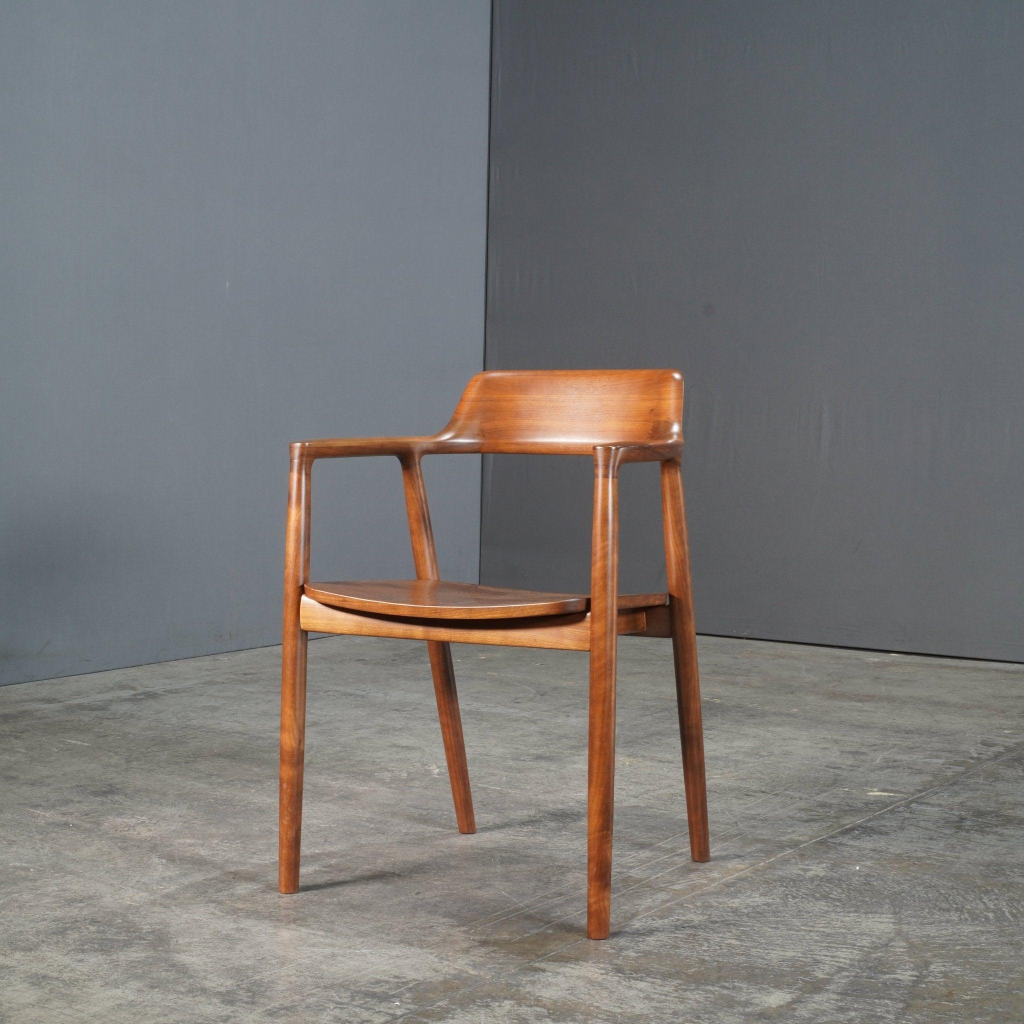 Maruni Hiroshima Wooden Armchair In Good Condition In Basildon, London