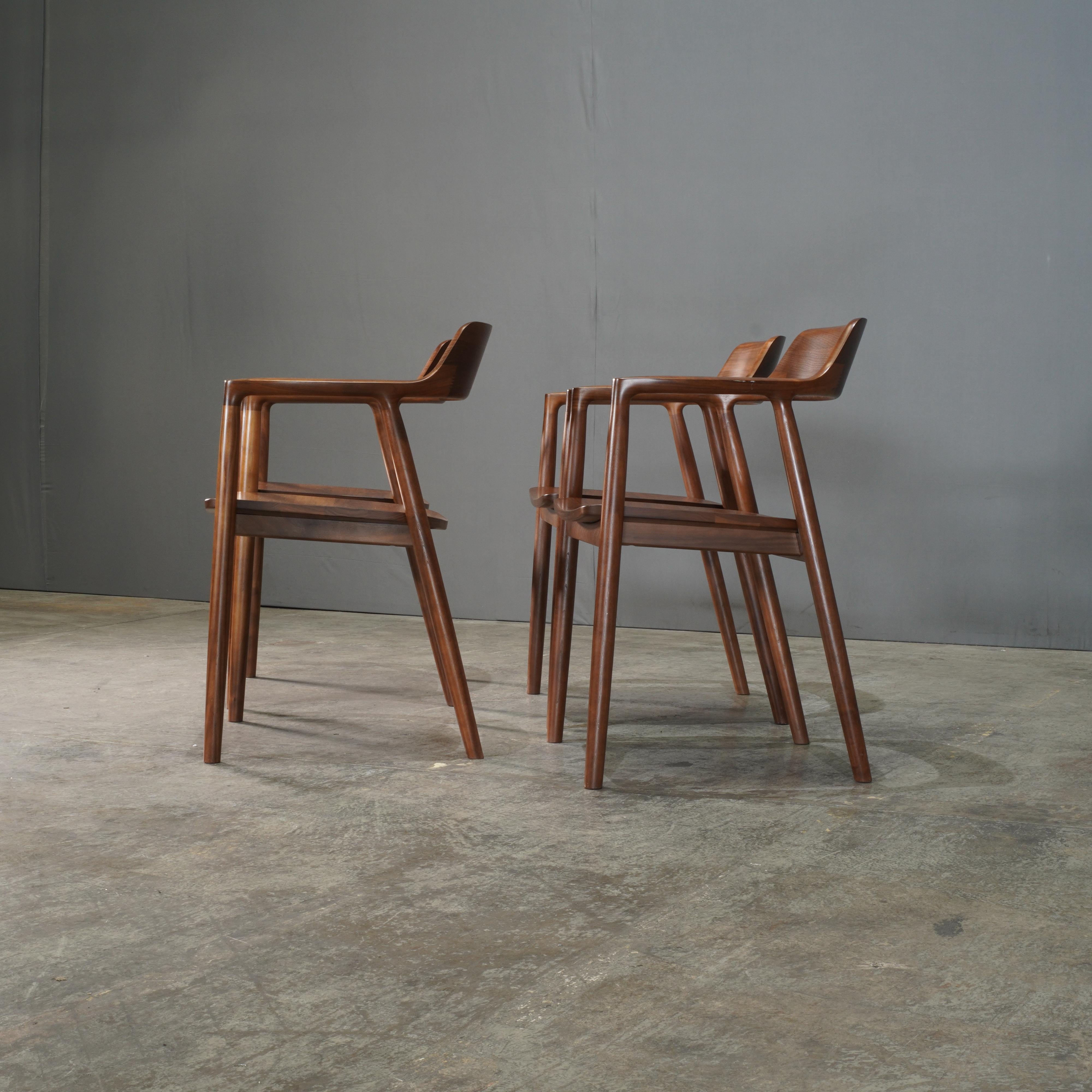 Contemporary Maruni Hiroshima Wooden Armchair