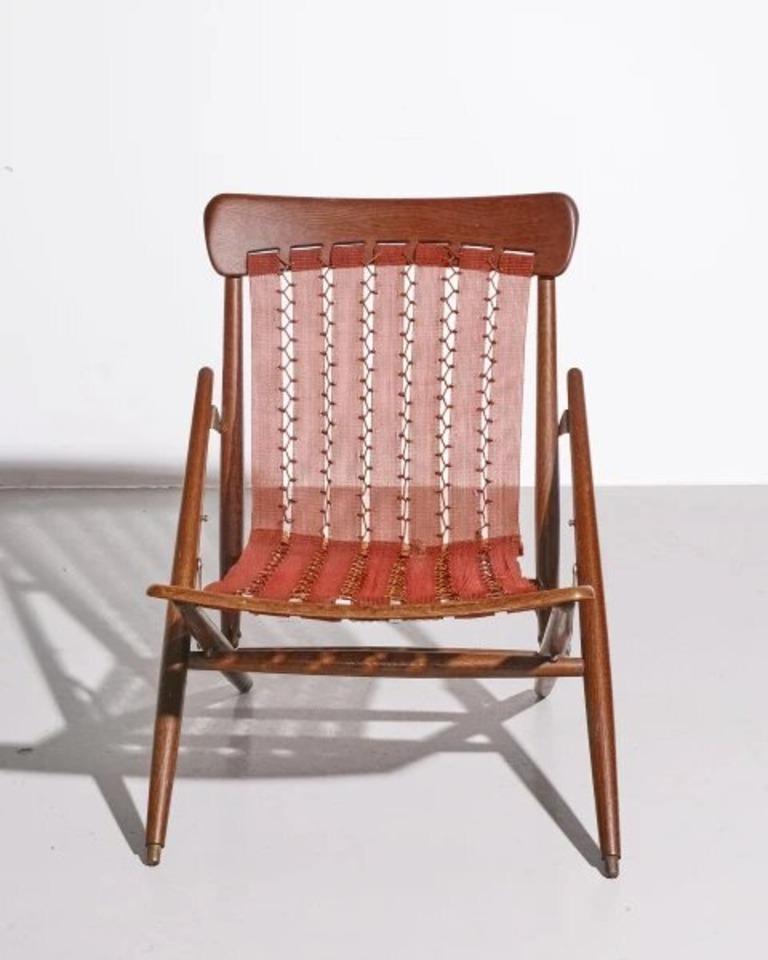 Mid-20th Century Maruni Mokko Japanese Folding Sling Chair For Sale