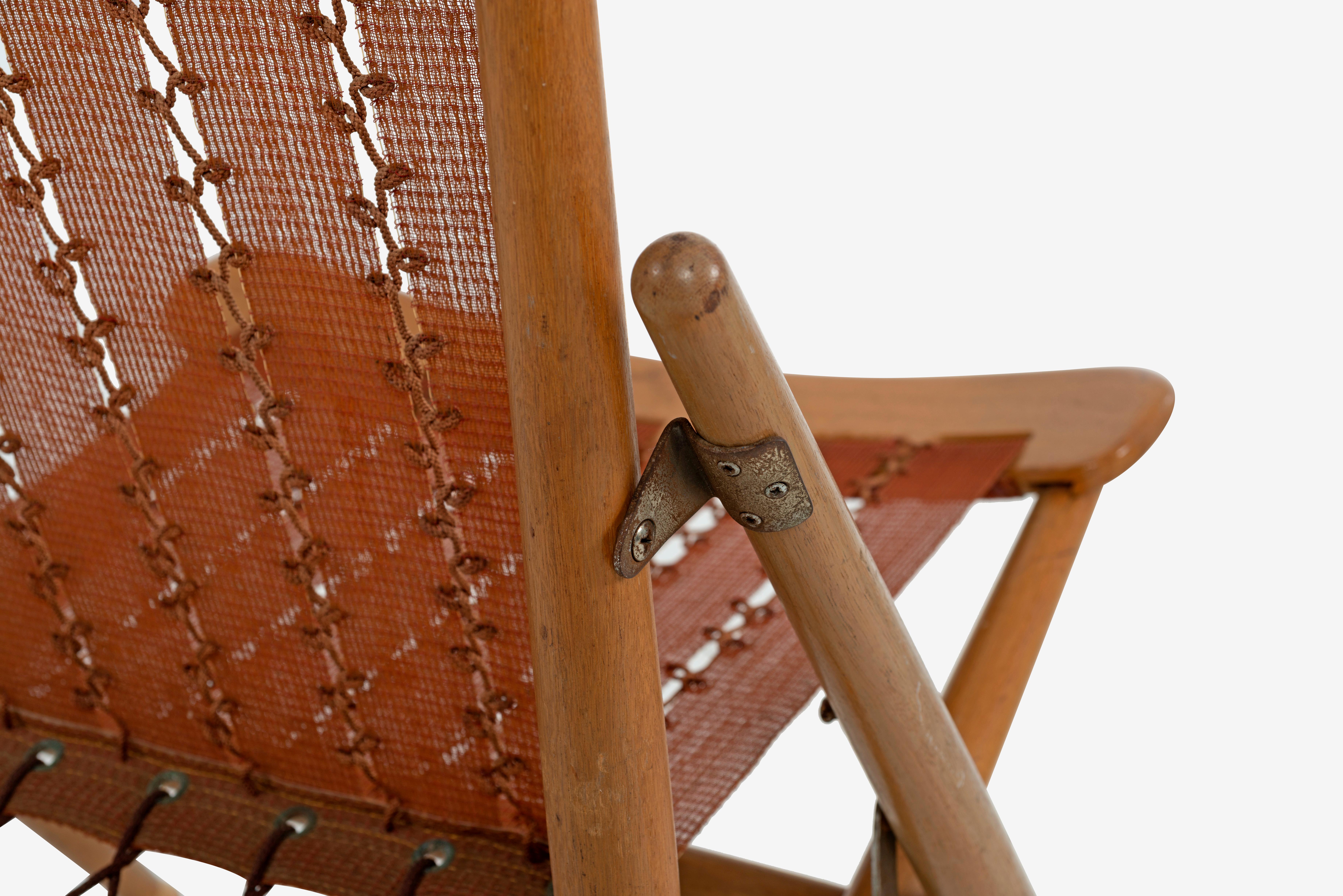 Maruni Mokko of Japan Folding Sling Chairs In Good Condition In Chicago, IL