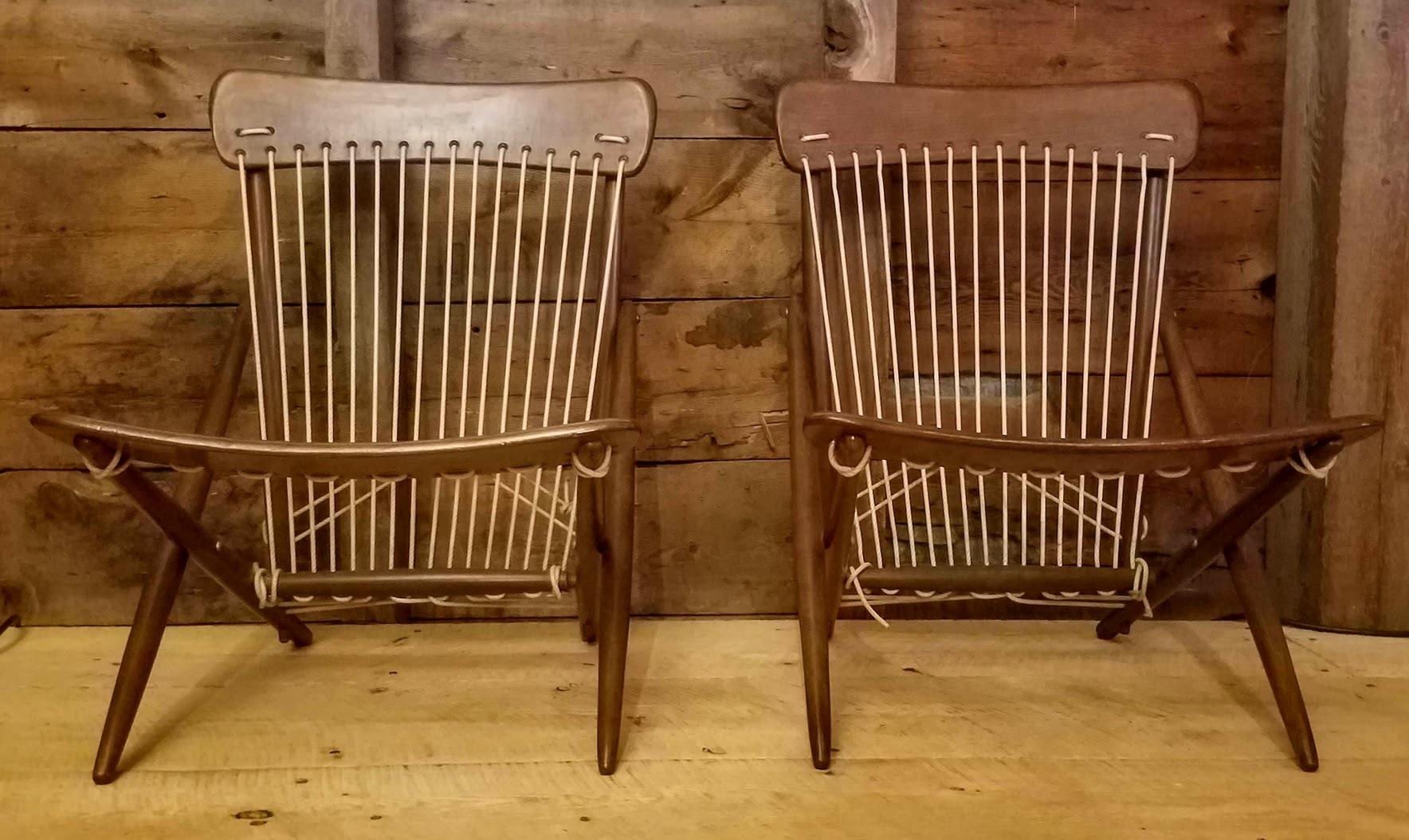 20th Century Maruni Style Lounge Chairs, Japan, 1960s For Sale